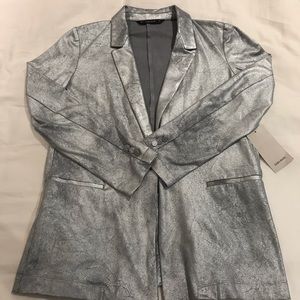NWT: Zara Metal Effect Blazer
